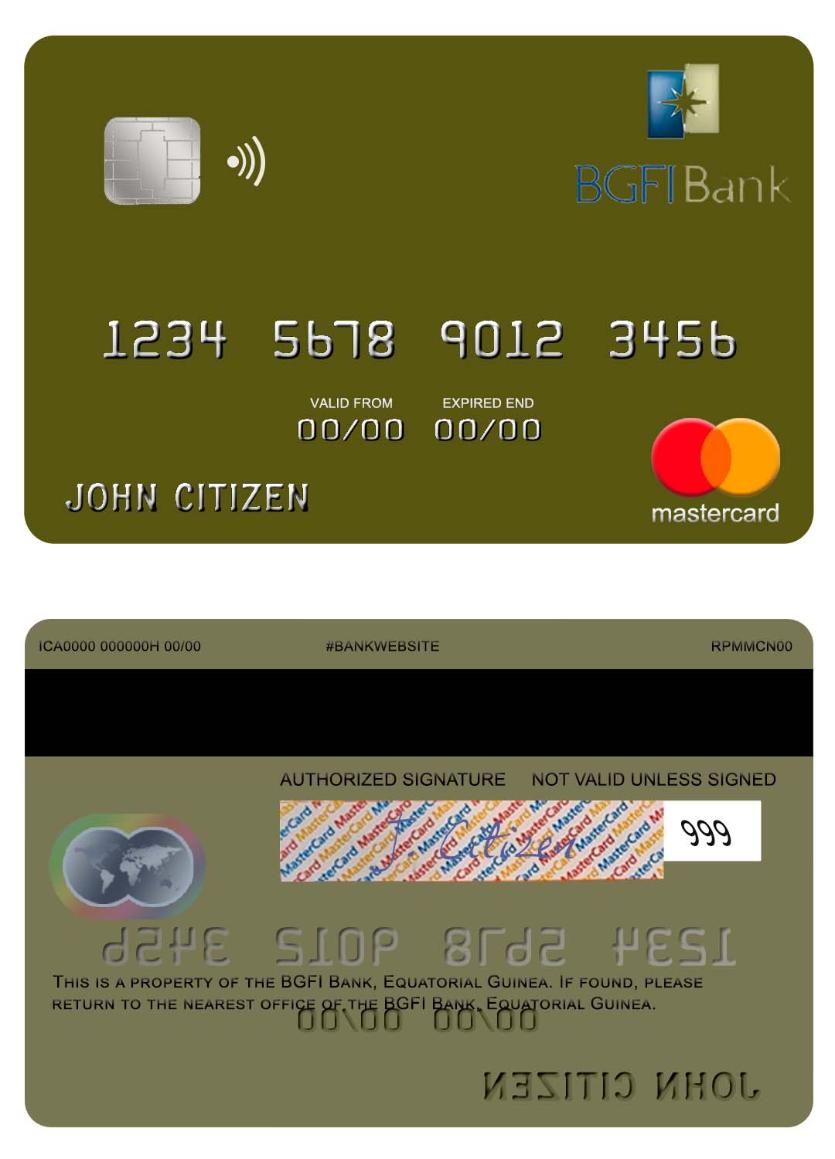 Equatorial Guinea BGFI Bank mastercard